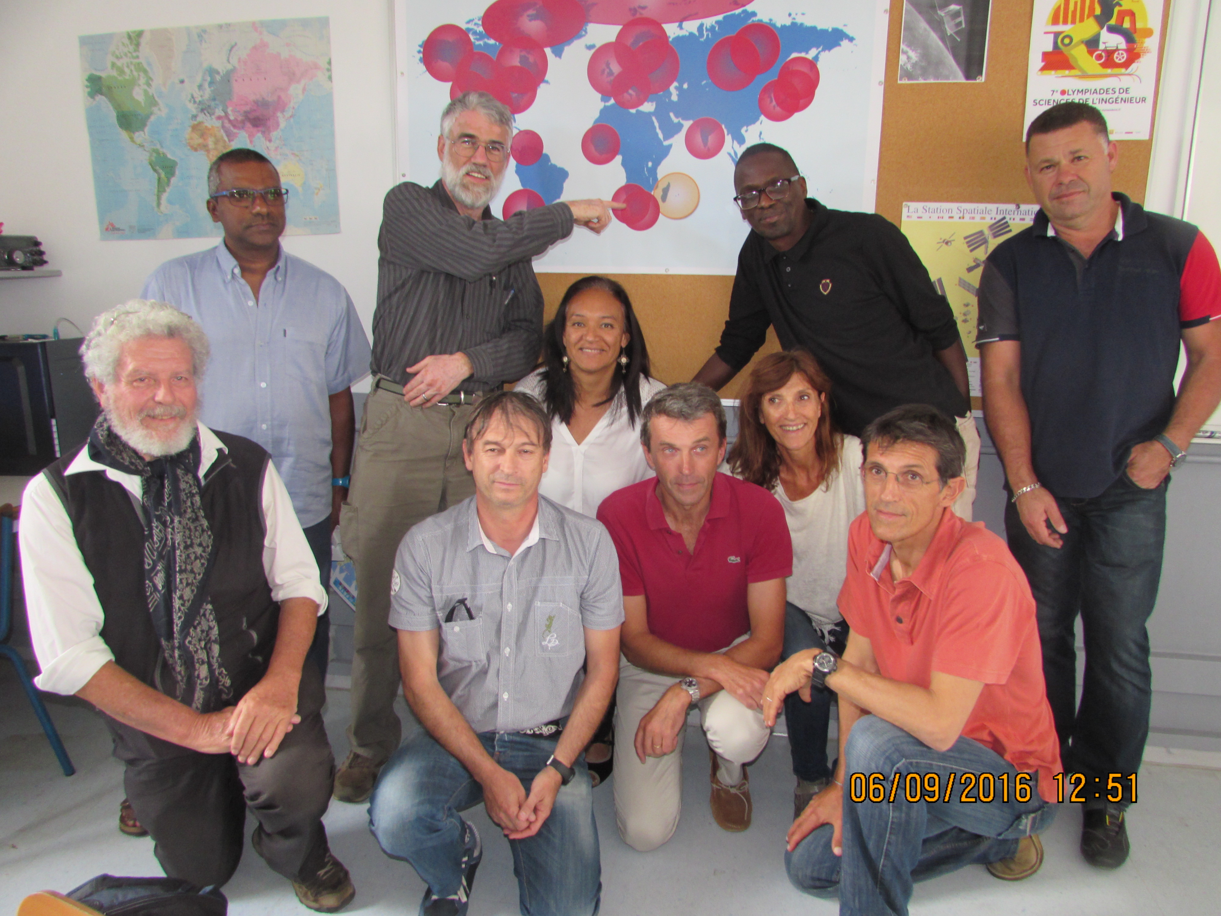 les enseignants encadrant le projet et les ateliers
